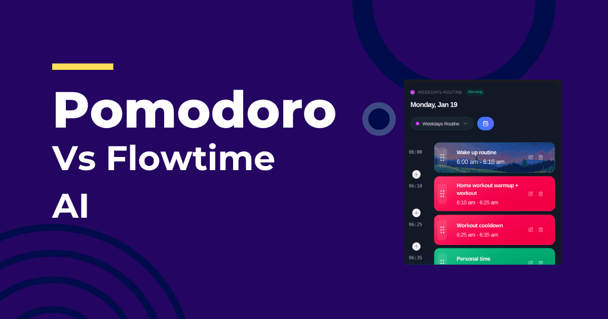Pomodoro vs Flowtime with AI-assisted focus blocks