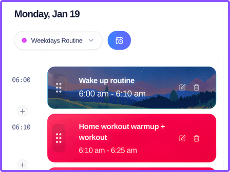 IntelliRoutine Dashboard Preview